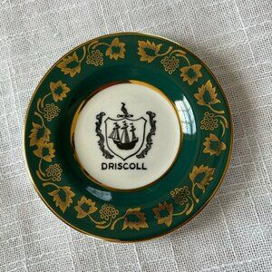Driscoll Family  Historic Family Plate with Crest